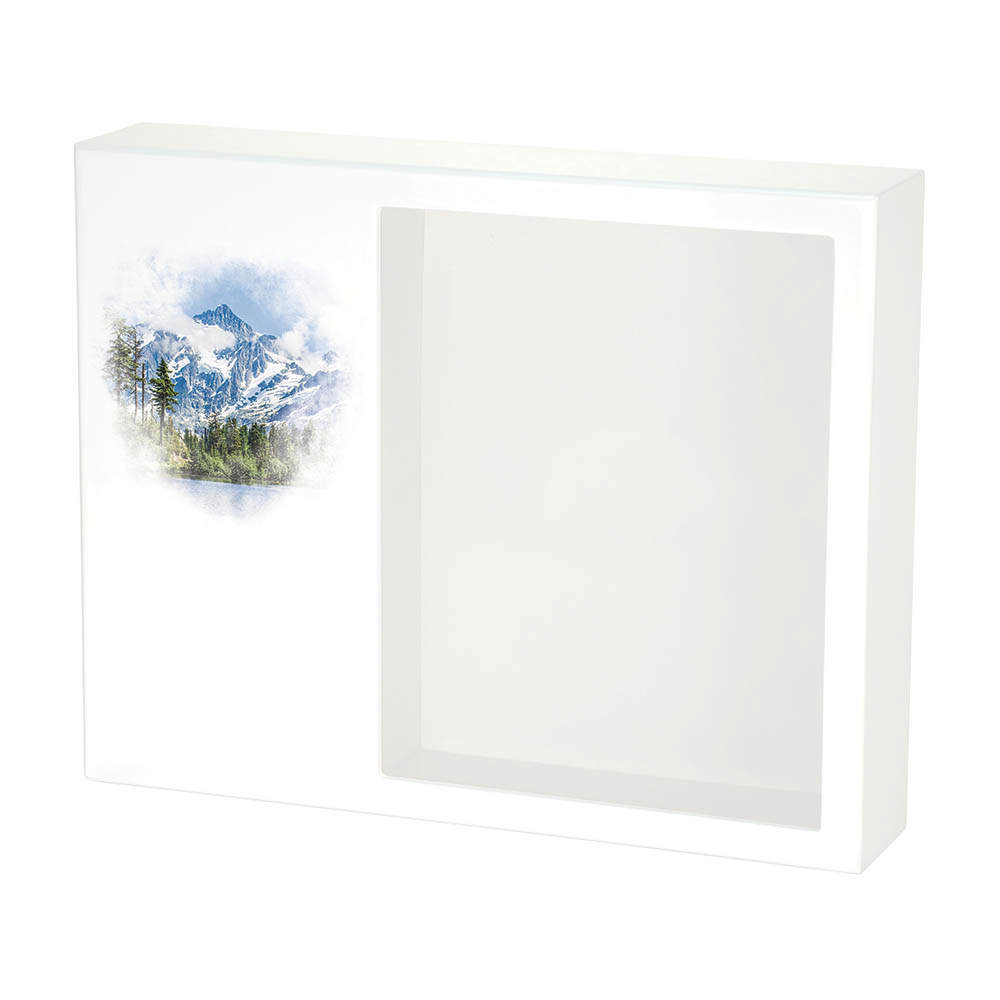 Shadowbox Remembrance Keepsake Majestic Mountains