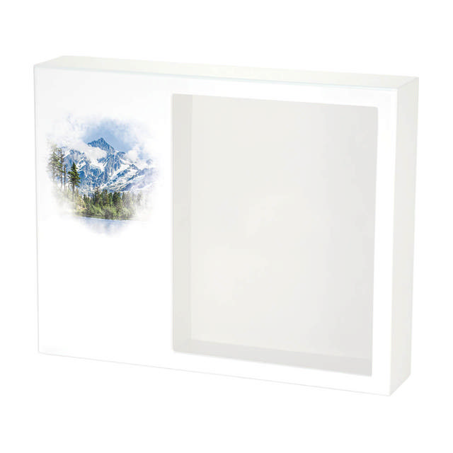 Shadowbox Remembrance Keepsake Majestic Mountains