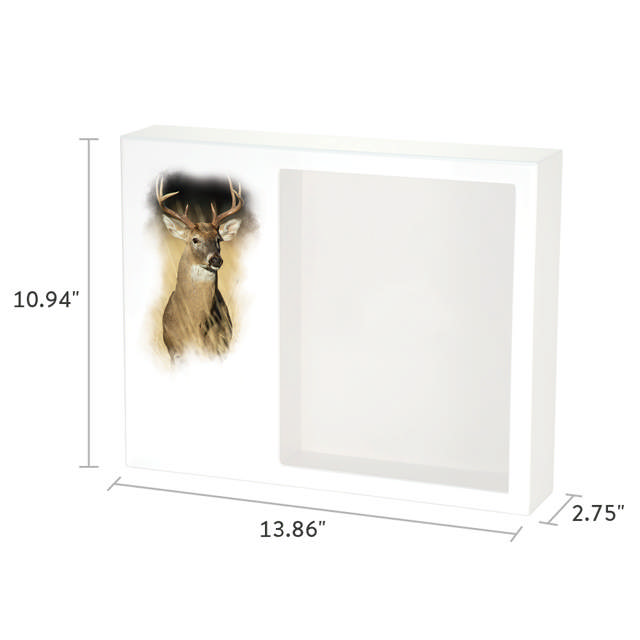 Shadowbox Remembrance Keepsake White-Tailed Deer