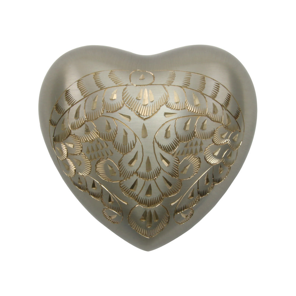 Platinum Heart Keepsake