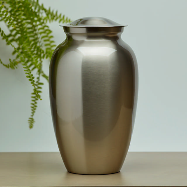Pewter Gloss, Full Size Urn