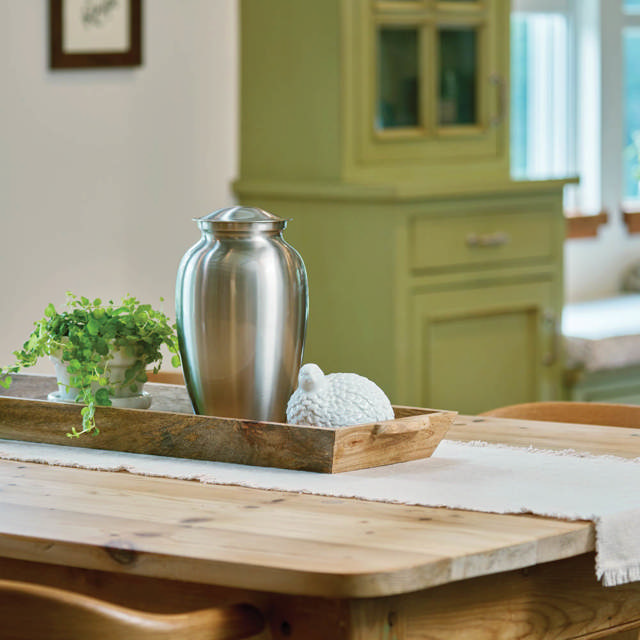 Pewter Gloss, Full Size Urn