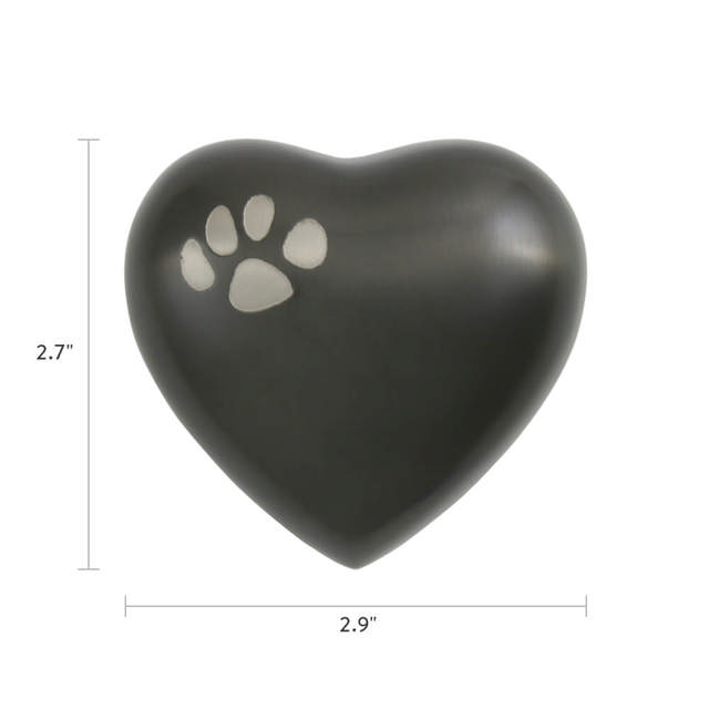 Classic Paw Slate Heart Keepsake