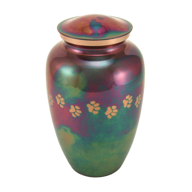 Classic Paw Raku, Family Pet Urn