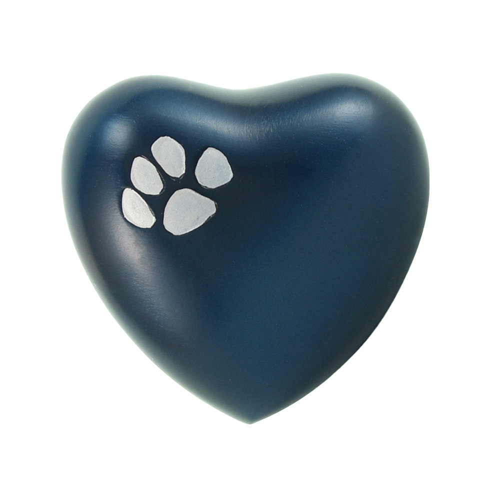 Classic Paw Blue, Heart Keepsake