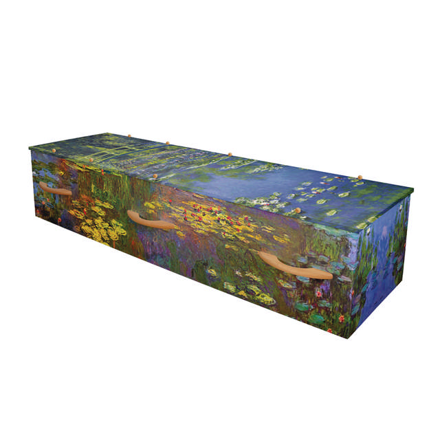 LifeArt Water Lilies Cremation Container