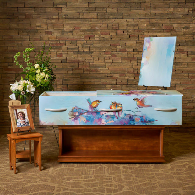 LifeArt Soulful Songbirds Cremation Container