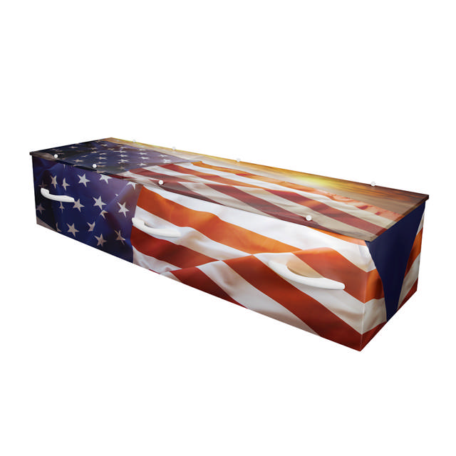 LifeArt Stars and Stripes Cremation Container
