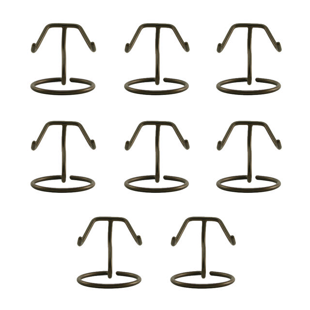 Set of 8, Heart Stand, Antique Bronze