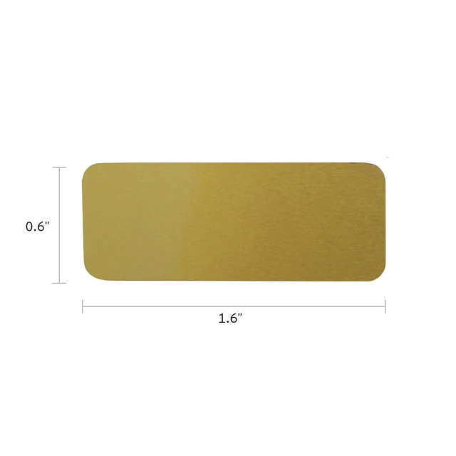 Metal Plate Small Bronze Finish