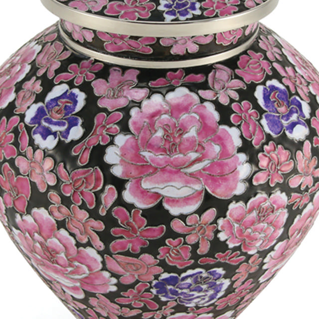Filigree™ Cloisonné Floral Pink, Full Size Urn