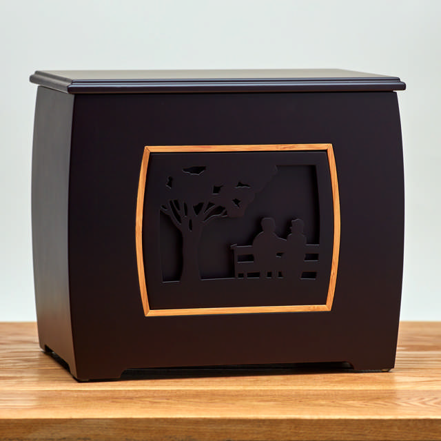 Modern Companion Urn with Couple