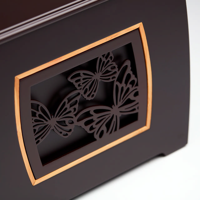 Modern Companion Urn with Butterflies