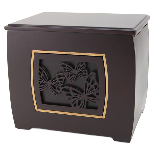 Modern Companion Urn with Butterflies