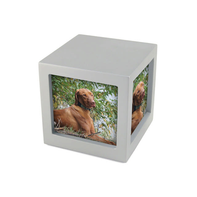 Photo Cube Silver, Small Urn