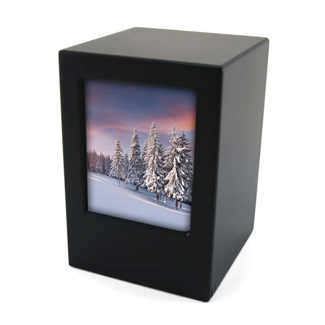 Photo Urn Black, Full Size Urn