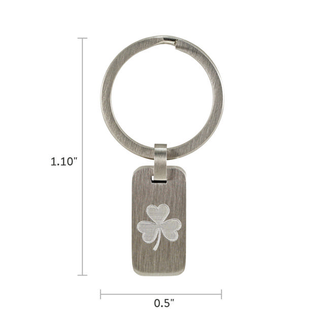 Pewter Key Chain Clover
