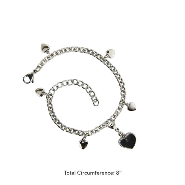 Heart Bracelet with Heart Charm