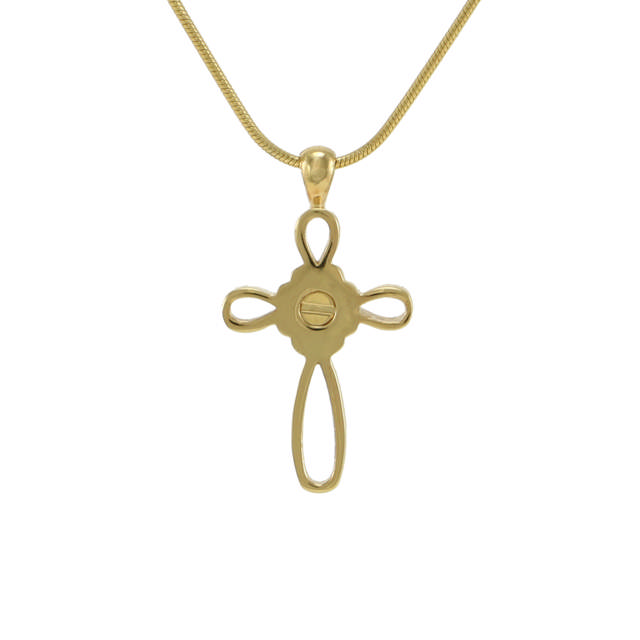 Bronze Pendant Infinity Cross