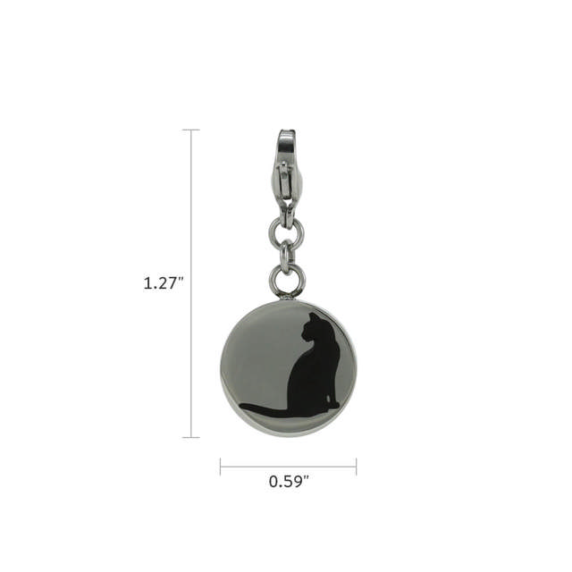 Pewter/Onyx Pet Charm Cat