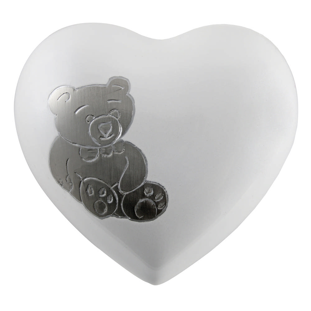 Teddy Bear Heart Urn