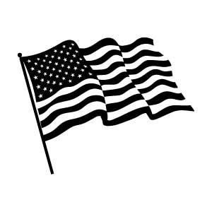 Waving U.S. Flag